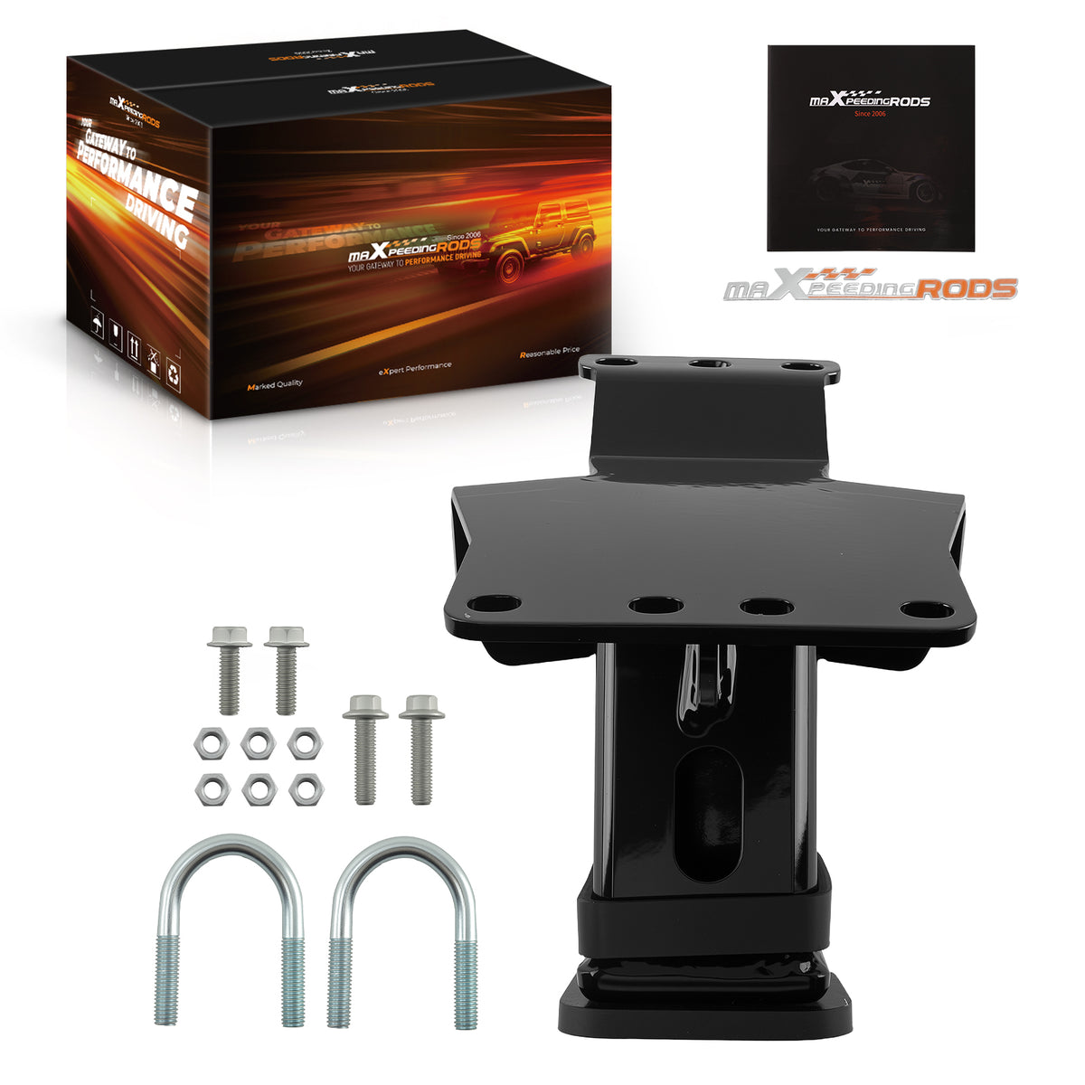 2 Inch Hitch Receiver compatible For Yamaha UTV YXZ1000R 2016-2024 Rear Black Steel