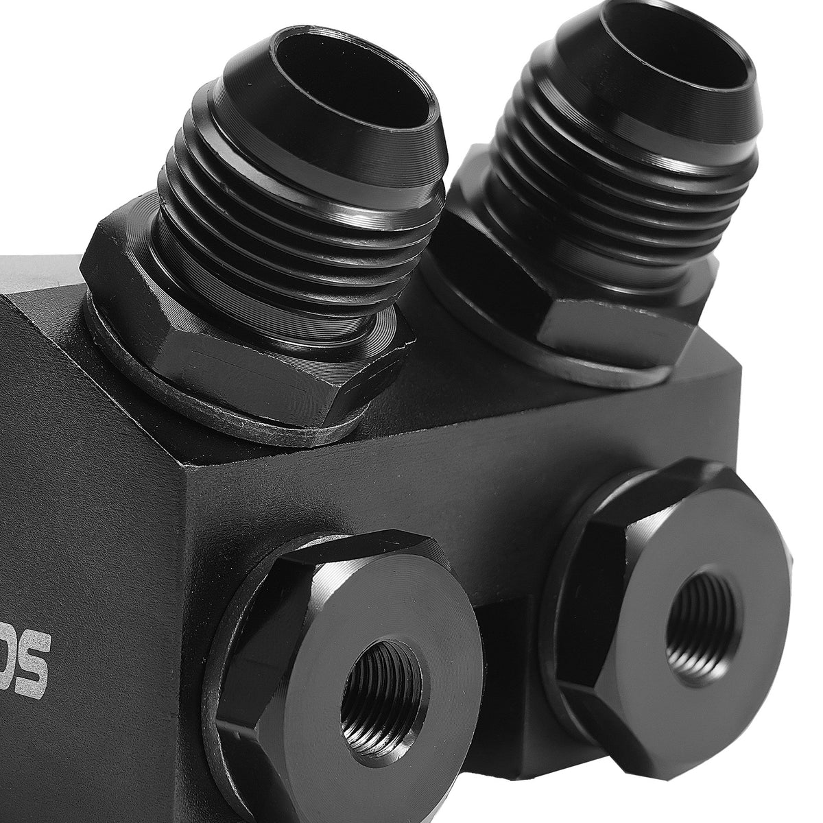 7 Row Universal Transmission Oil Cooler 10AN Aluminum Thermostatic Adapter Hose