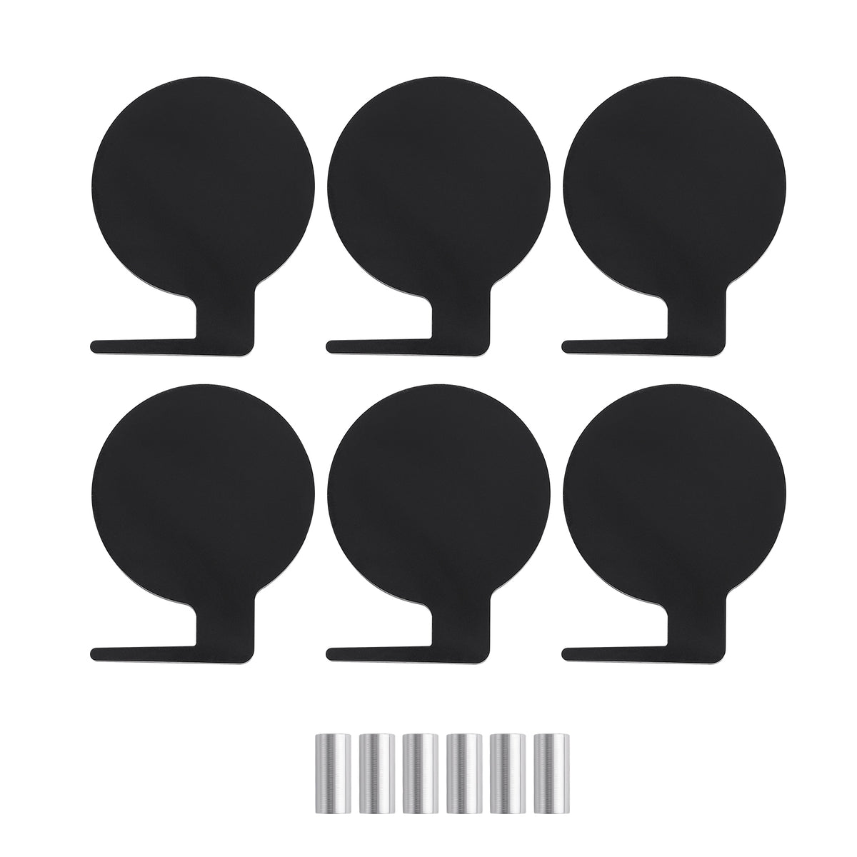 6 AR500 Target Tree Steel Target Set 6 x 6 X 3/8 Target Paddles Dueling Tree