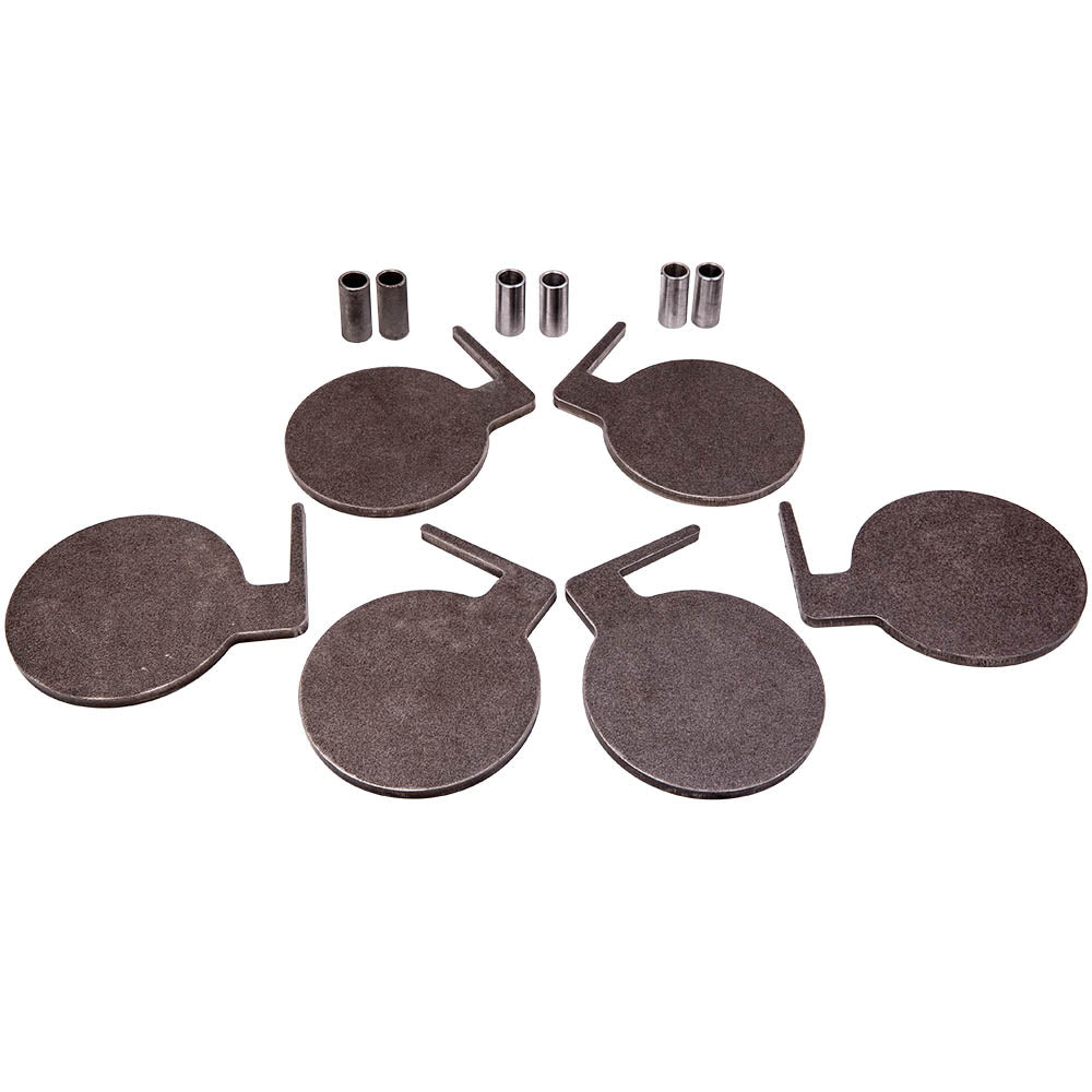 AR500 Steel Target Tree DIY Shooting Paddles 6x 6 x 3/8 W/ Tubes IDPA steel
