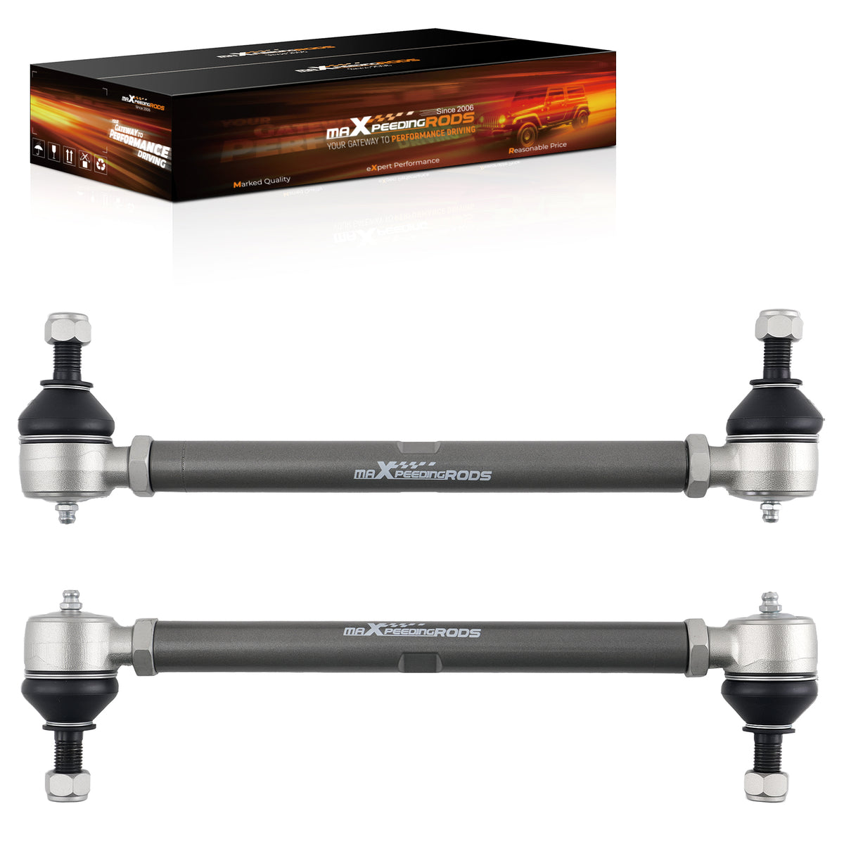 Front Left Right Tie Rod End Shaft Kit compatible For EZ-GO TXT Medalist compatible For Marathon 1994-2001