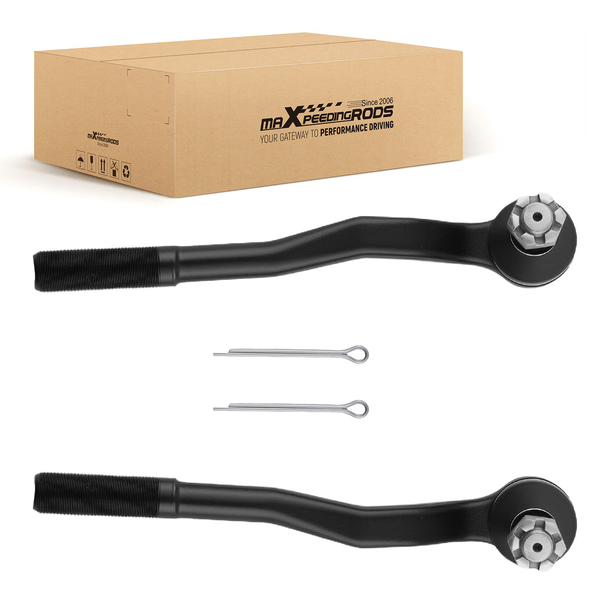 2PCS Front Outer Tie Rod Ends compatible For TOYOTA 4Runner 1996-2002 ES3548 Left Right