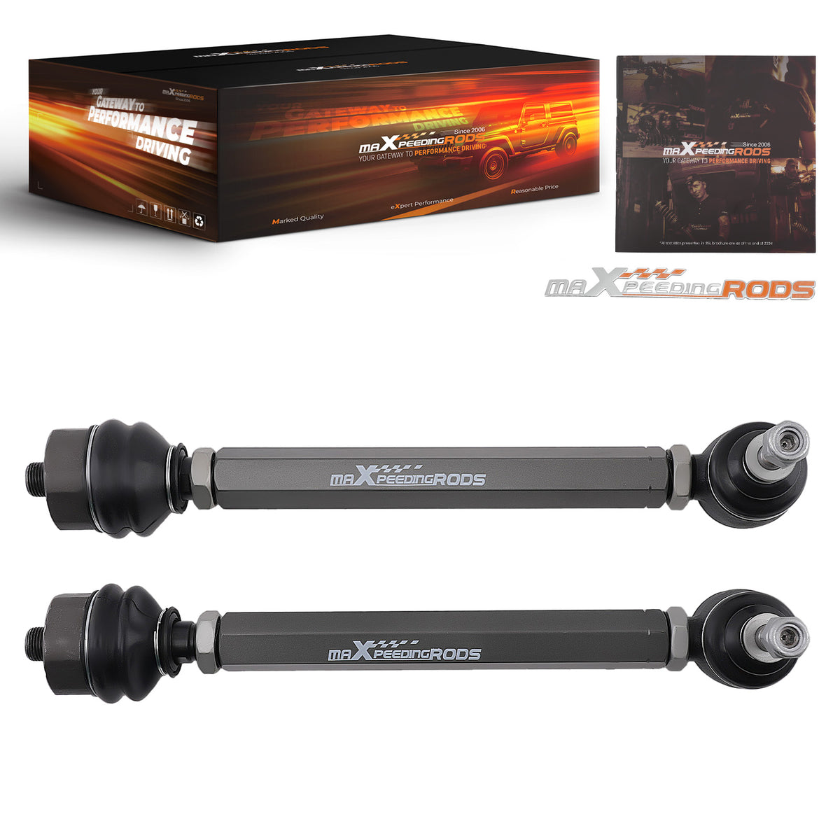 0-6 Adjustable Tie Rod Ends compatible For Escalade Avalanche compatible For Suburban Tahoe Yukon 4x4 2pc