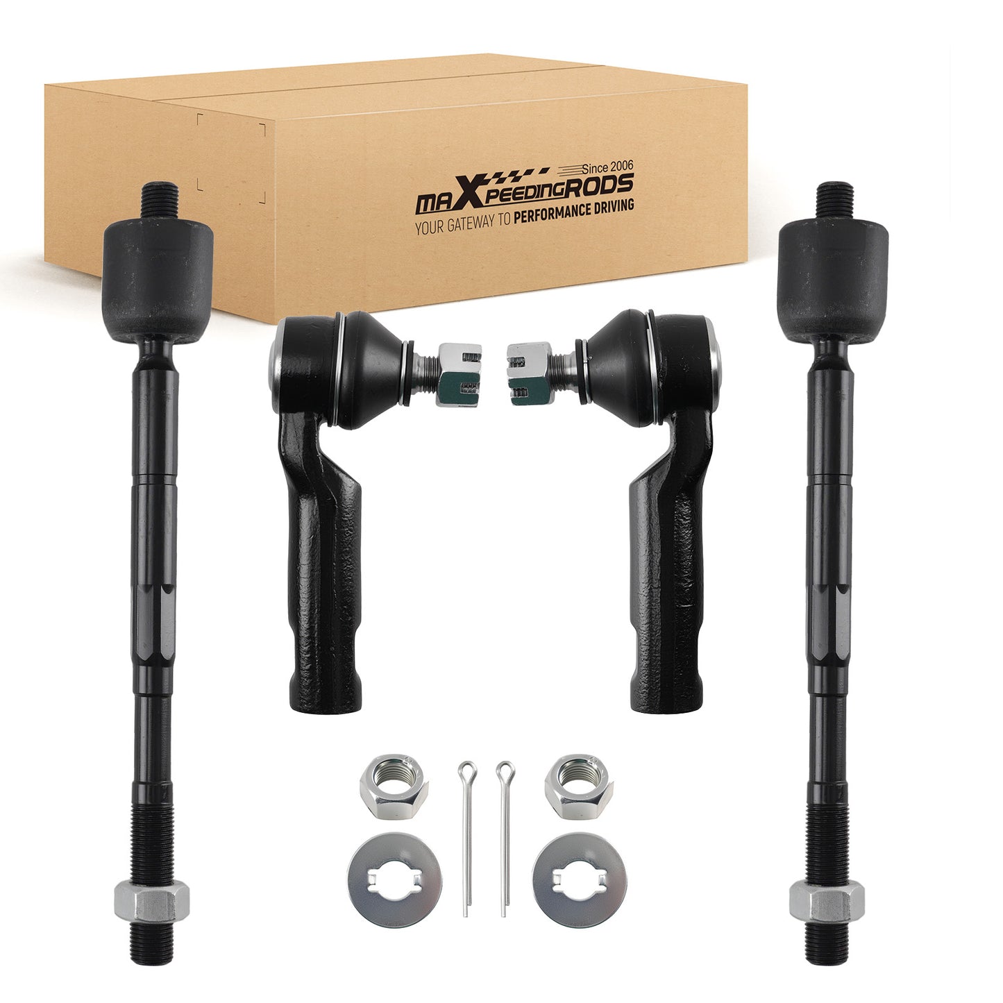 4x Tie Rod End Inner Outer compatible For Toyota Tacoma 2WD 4WD 2005-2022 ES80895