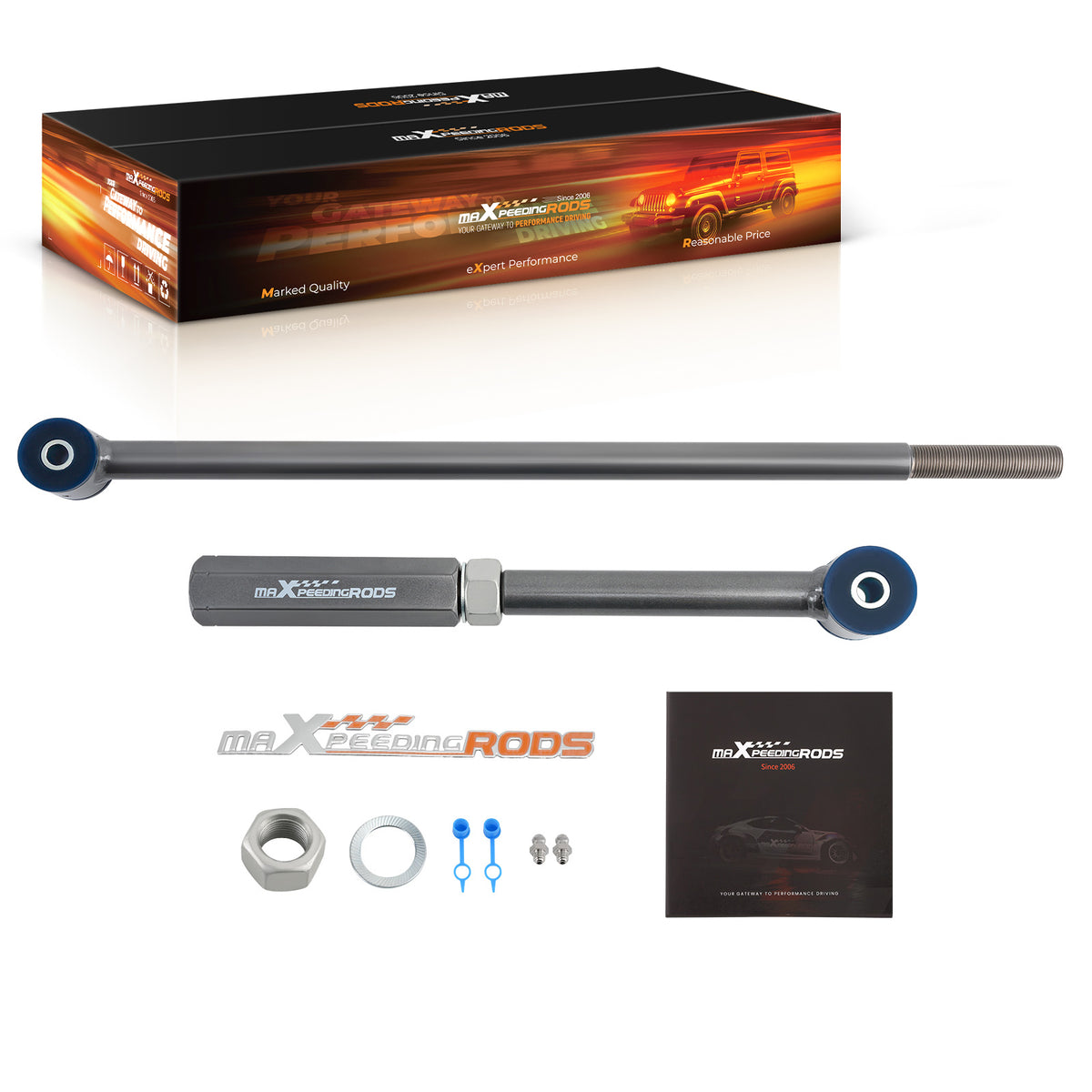 Rear Adjustable Track Bar compatible For Panhard For 2003-2023 compatible For Toyota 4Runner FJ Cruiser 0-6"
