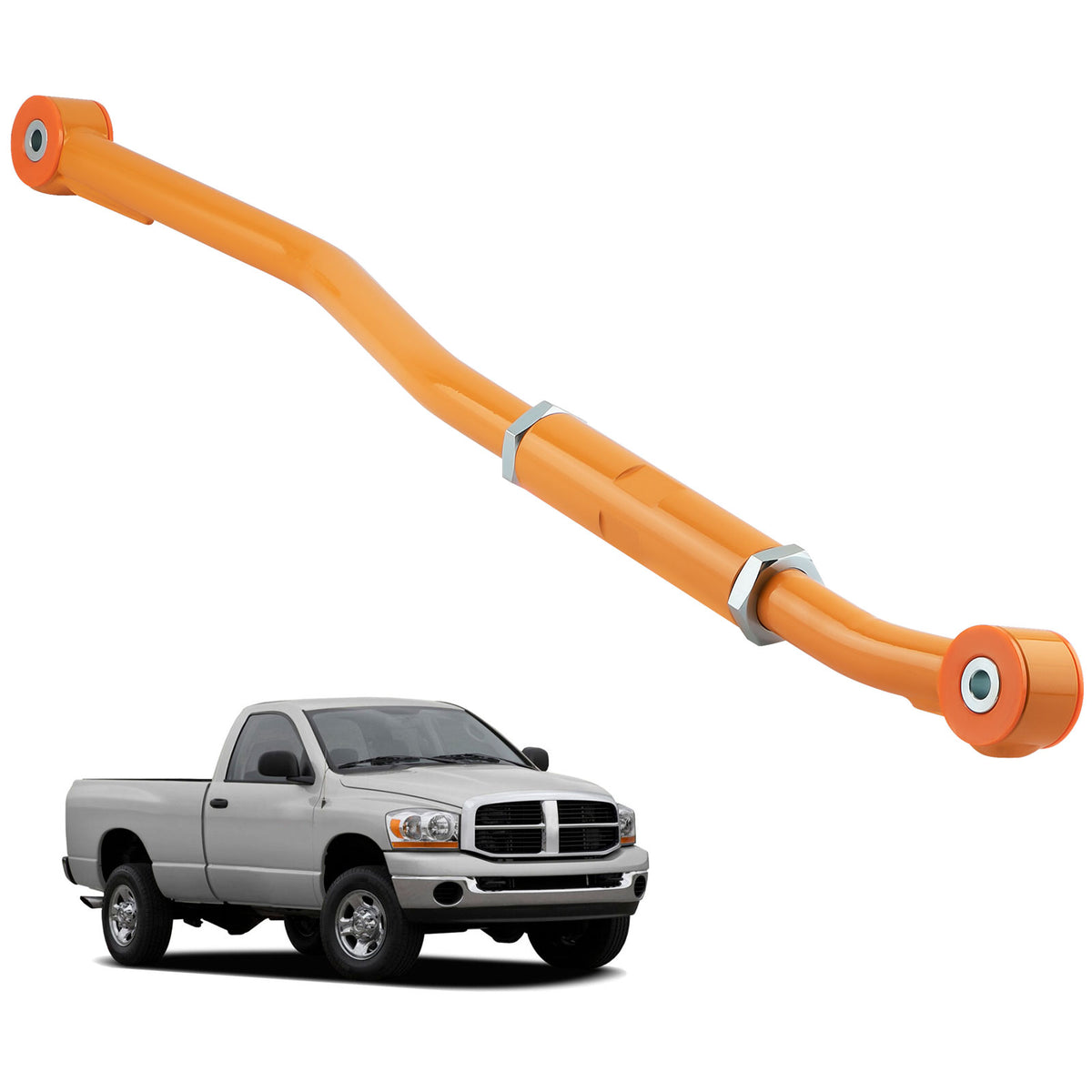 Front Adjustable Track Bar Rods 2"-6" Lift compatible For Dodge Ram 2003-2013 2500 3500 4WD