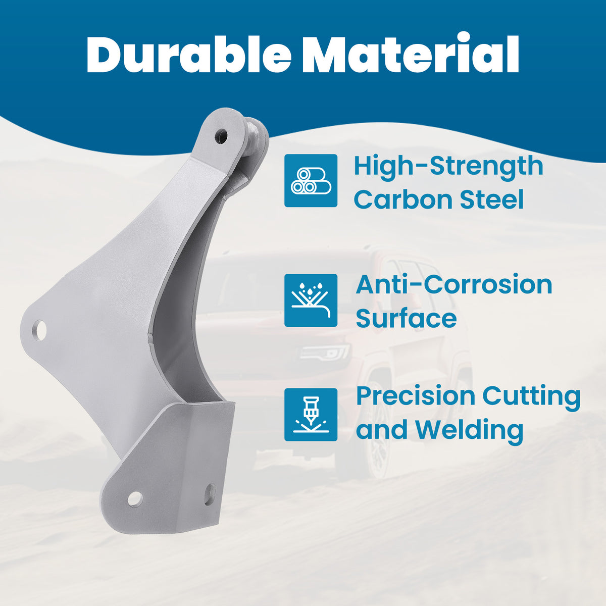 Front Track Bar Drop Bracket compatible For Ford F250/F350 1999-2004 4WD w/ 6''-8