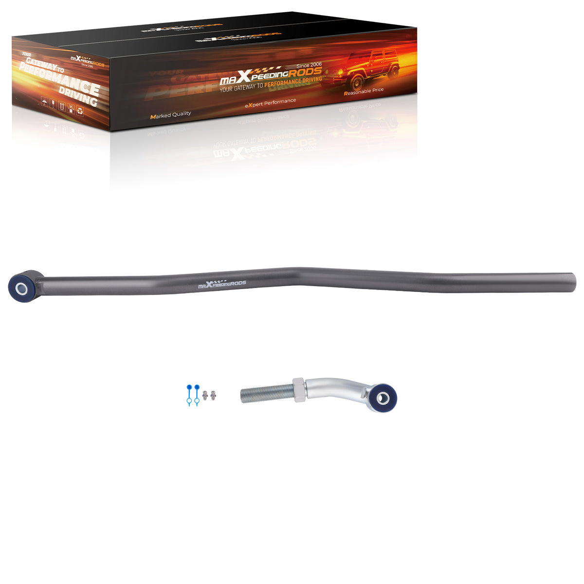 Adjustable Rear Track Bar 0-6 Lift For 2007-2017 2018 compatible For Jeep Wrangler JK 3.6L