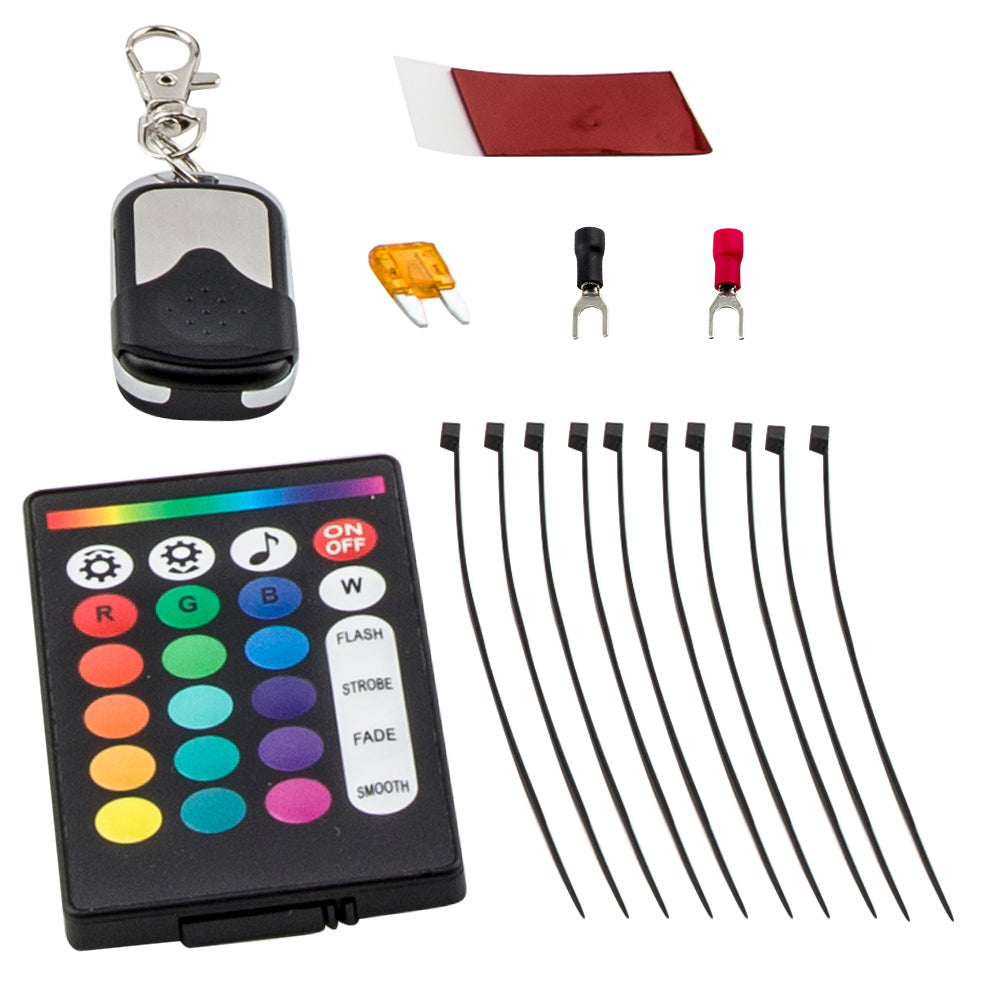 8 Pod RGB LED Rock Light Offroad Wireless Bluetooth Right passenger Left drive