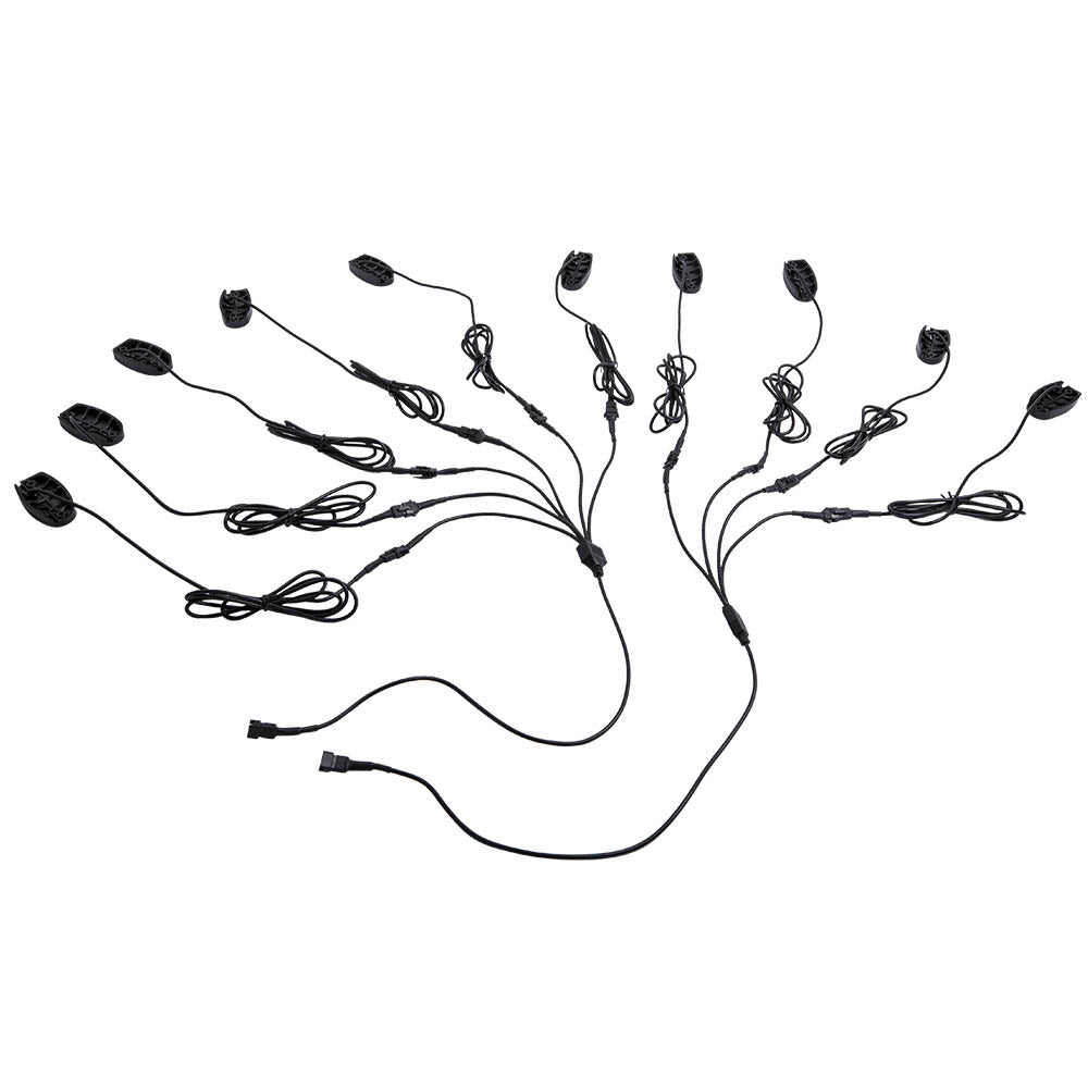 10 Pods RGB LED Rock Lights Kit Neon Music Light Control Available APP Remote