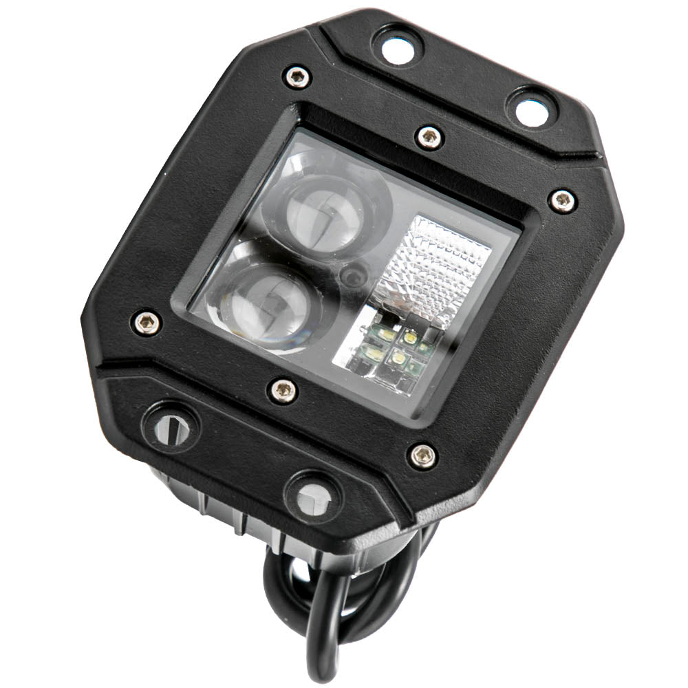 5inch Dual Row Flush Mount Led Work Light Bar 200W compatible For Jeep 4x4 ATV UTV SUV
