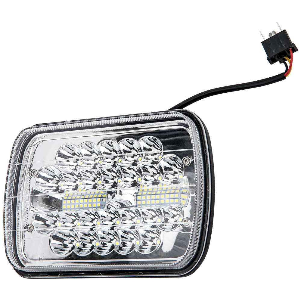 7x6 inch LED Headlights HiLo Beam Bumper Lamp compatible For GMC K1500 H6054 H5054 x1