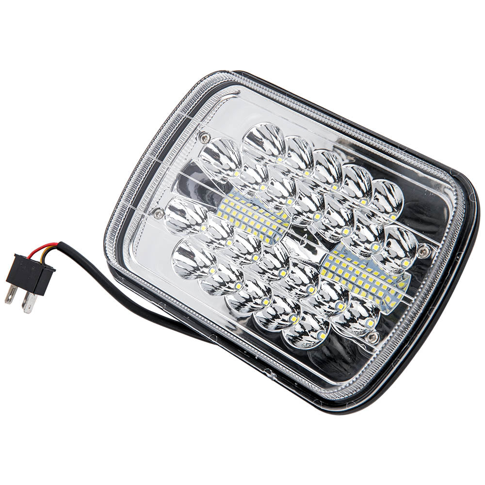 7x6 inch LED Headlights HiLo Beam Bumper Lamp compatible For GMC K1500 H6054 H5054 x1