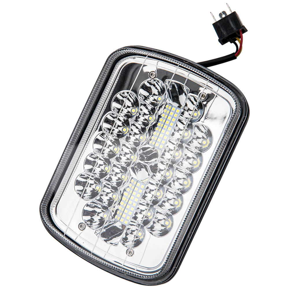 7x6 inch LED Headlights HiLo Beam Bumper Lamp compatible For GMC K1500 H6054 H5054 x1