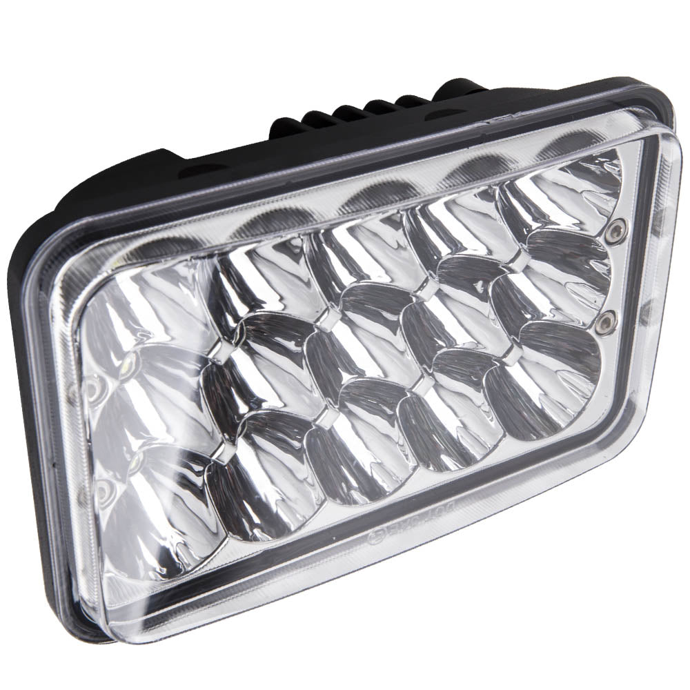 4x6 LED Headlight Assembly compatible For Peterbilt 379 378 357 compatible For Kenworth T800 H4656 H4666