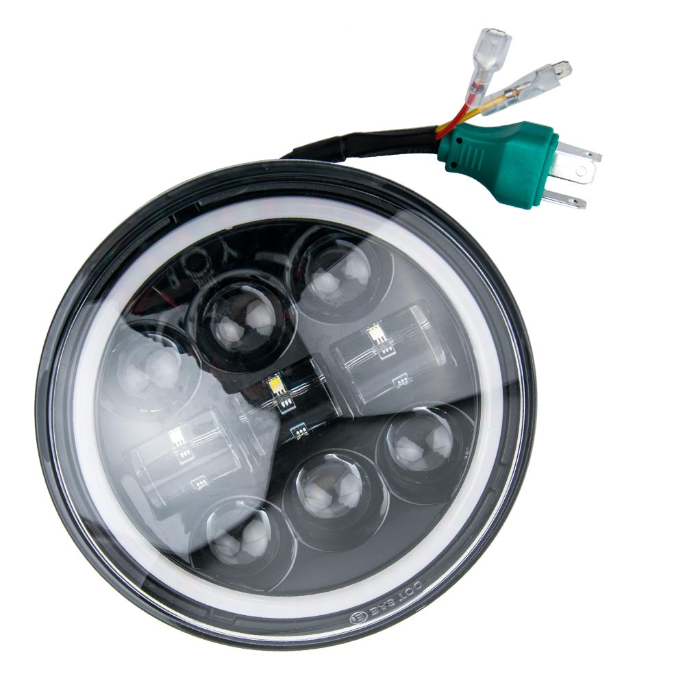 5-3/4 5.75 LED Projector Headlights Sealed Beam Hi/Lo Lamp For Motorcycle