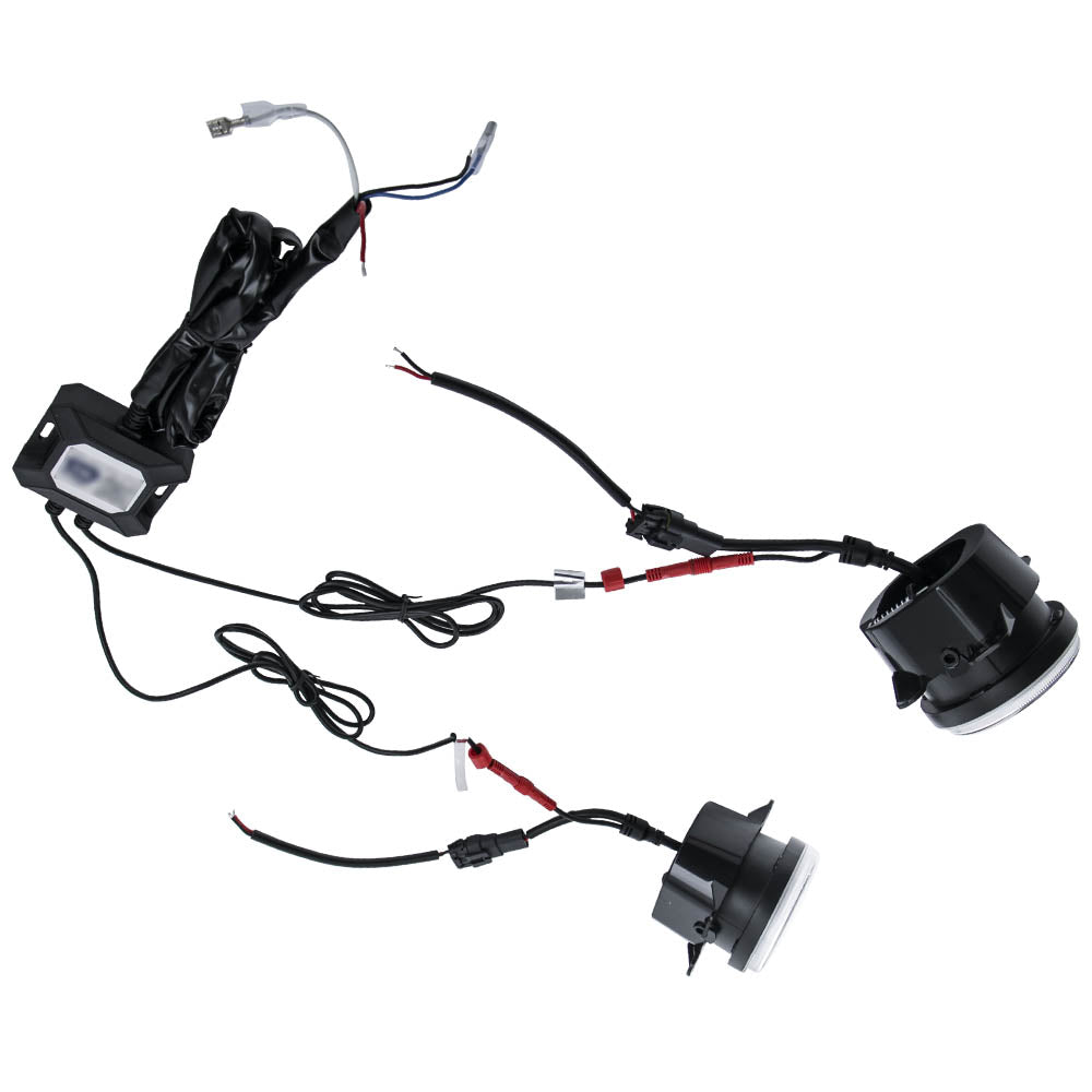 LED Fog Light PairFor compatible For Jeep Wrangler JK Unlimited TJ LJ 1997-2017 APP Control