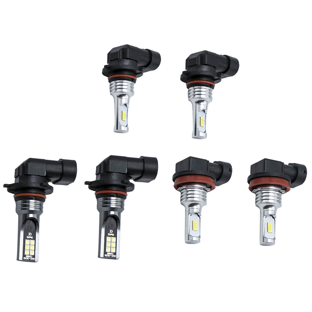 11000LM LED Headlight Bulbs 9005 H11 9145 Complete Set compatible For Ford F-150 2017-2020