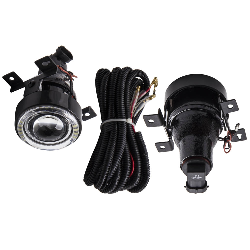 Clear Lens Fog Lights compatible For Honda Civic Sedan 2016-2019 Driving Lamps Left Right