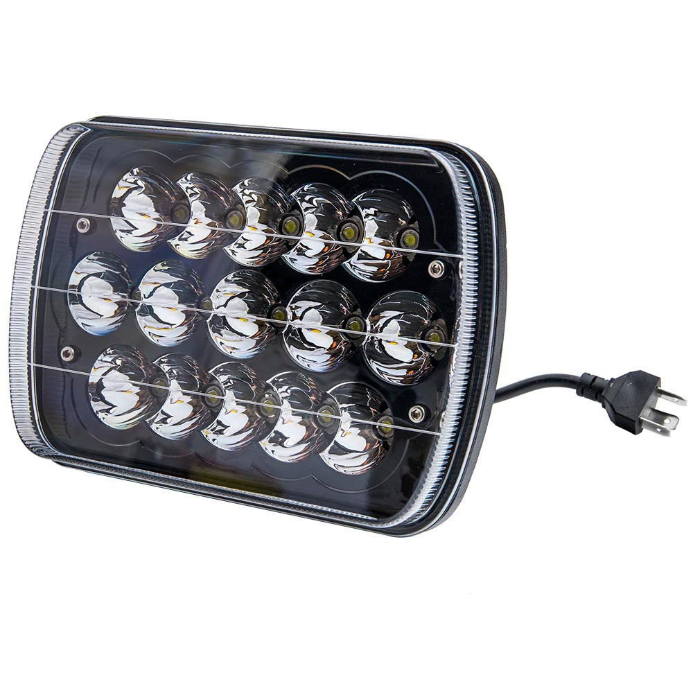 7X6 6X7inch LED BULB Headlight Headlamp Fit For Pickup Truck compatible For Jeep