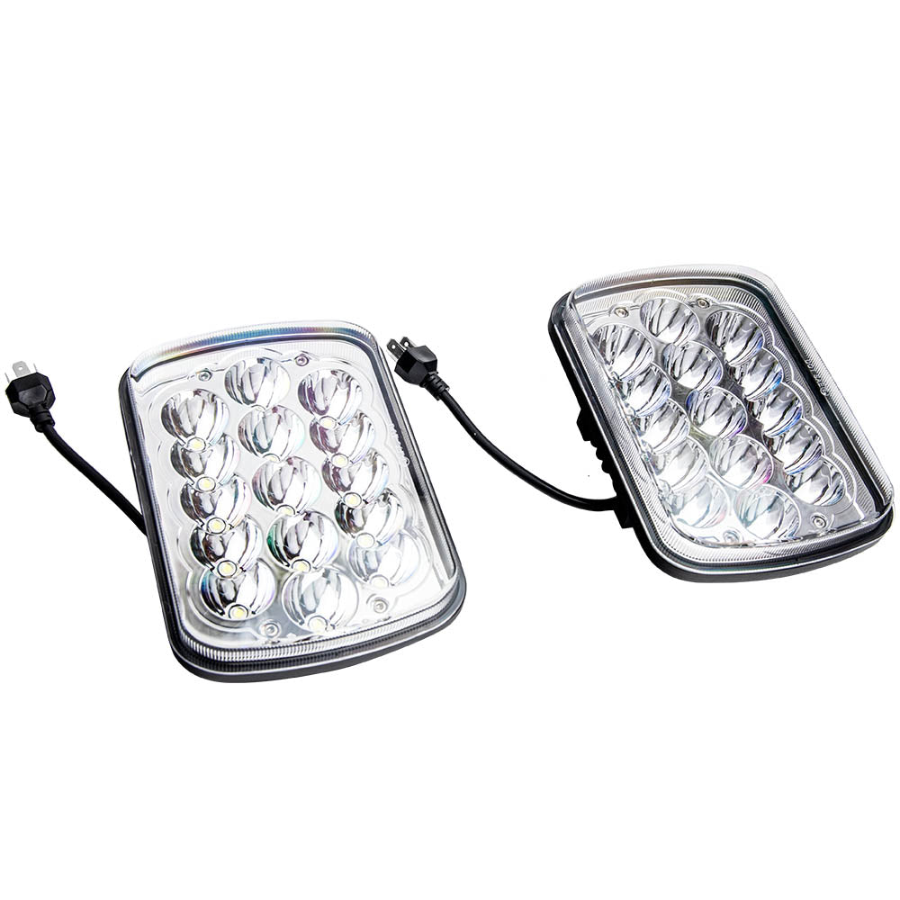 Pair 7X6 5X7 45W LED Beam ReplacementFor Pickup Truck compatible For Jeep Wrangler x2
