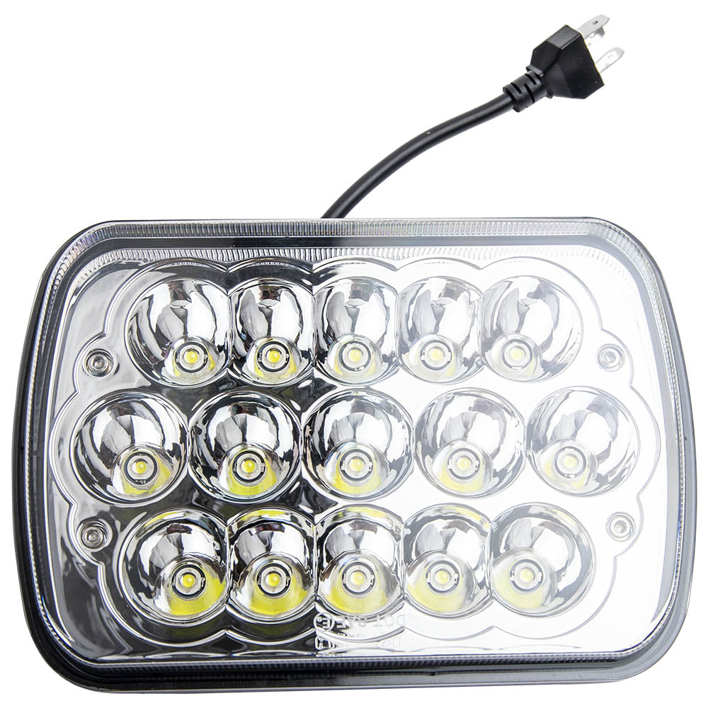 Pair 7X6 5X7 45W LED Beam ReplacementFor Pickup Truck compatible For Jeep Wrangler x2