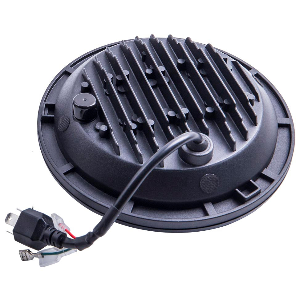 7 Inch Round LED Headlight Headlamp compatible For Jeep Wrangler JK LJ TJ 1997-2016