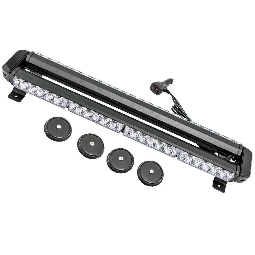 Side Light BarLED Traffic Advisor 26.5 x 4 Strobe Light Bar Yellow/Compatible For White