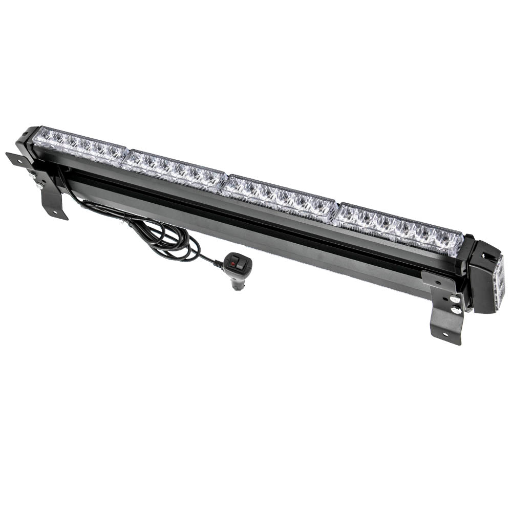 Side Light BarLED Traffic Advisor 26.5 x 4 Strobe Light Bar Yellow/Compatible For White