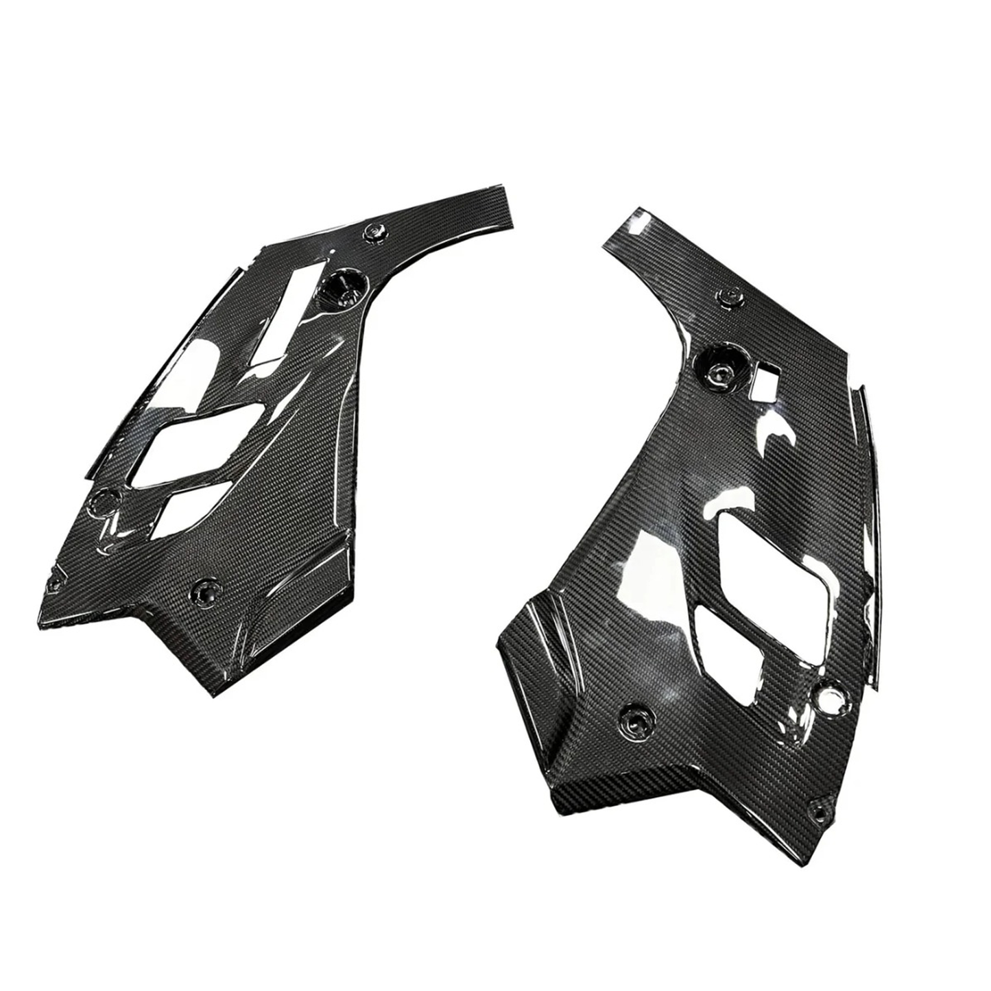 Dry Carbon Fiber Engine Bay Headlight Corner Covers for BMW F90 M5