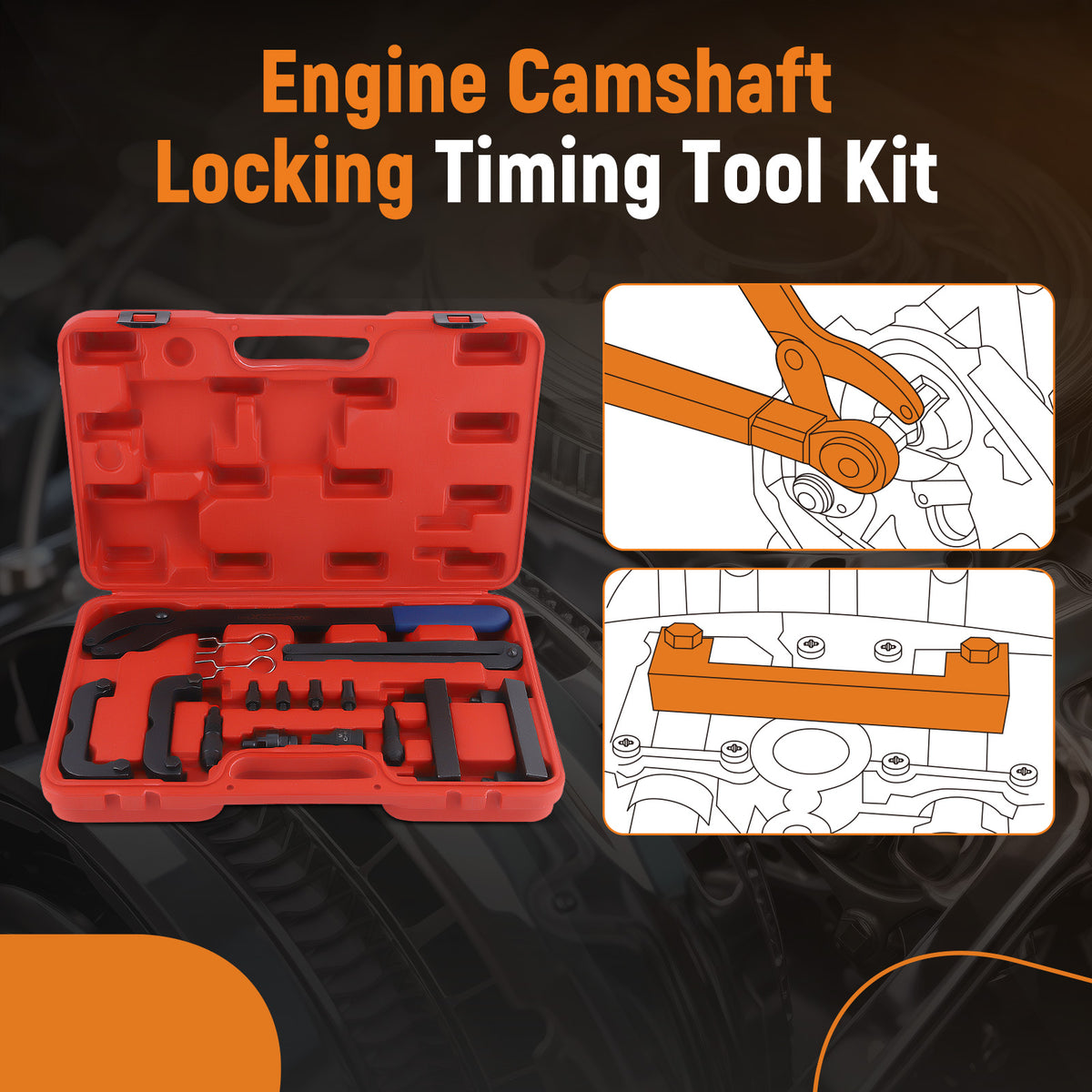 Timing Chain Tool Kit compatible For VW/Audi A6 A2 And A4 A4 quattro T10172 2004-2007