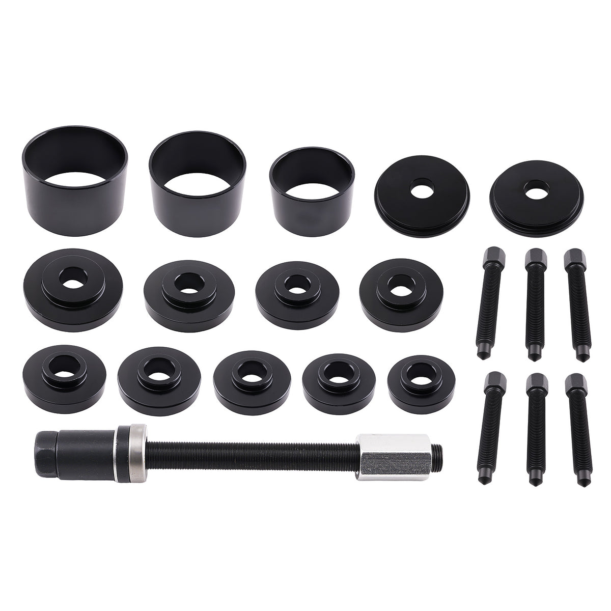 19 Piece Front Drive Wheel Hub Tool Kit Complete Set with Storage compatible For Case Steel
