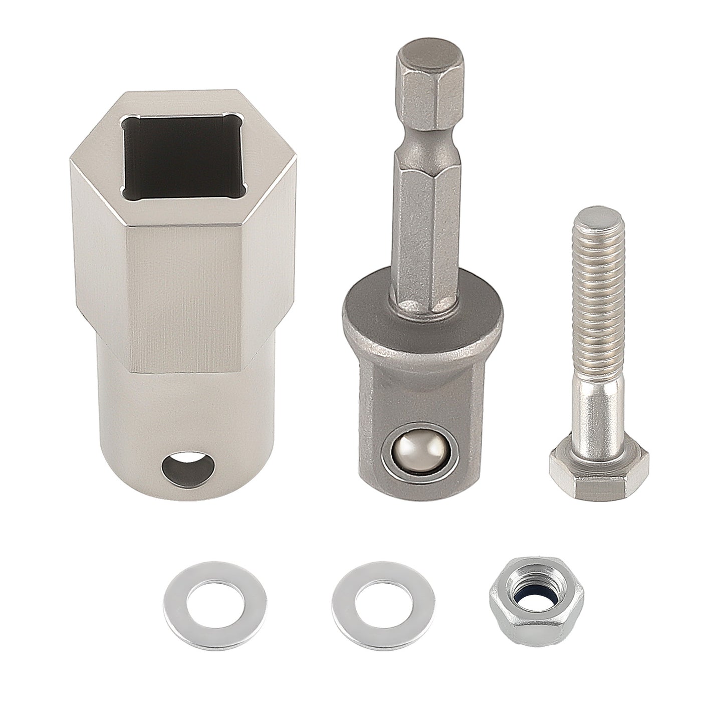 Top Wind trailer jack crank handle with a 1/2 Inch Socket Adapter BitSteel