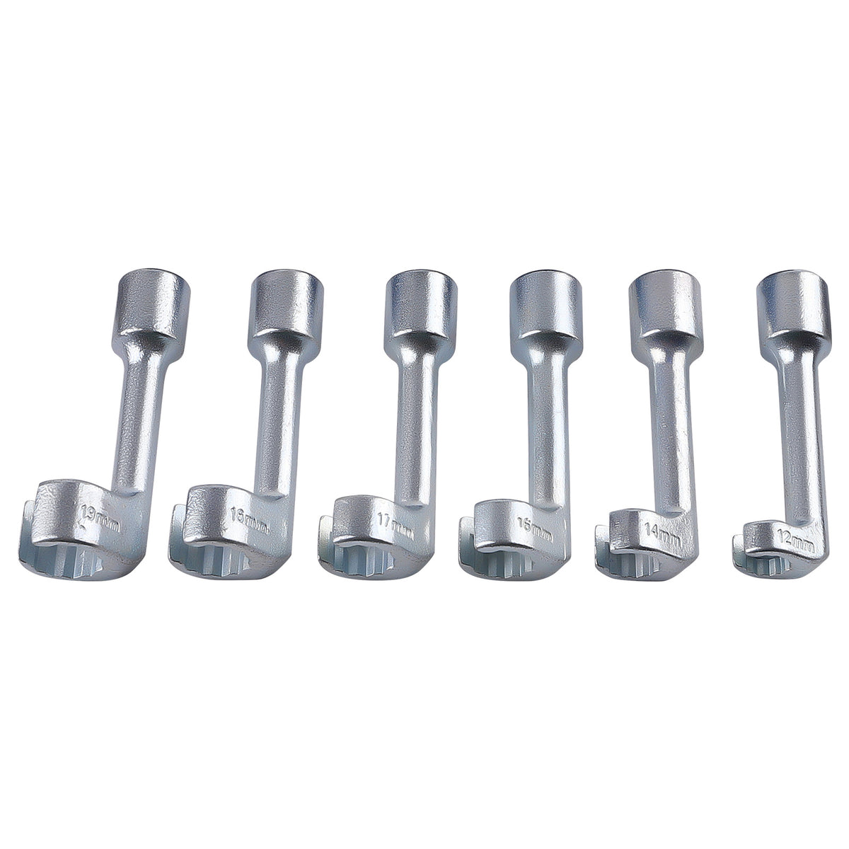 1/2 Drive Diesel Injector Line Socket Wrench Set compatible For BMW Audi 12-19mm 42CrMo 6x