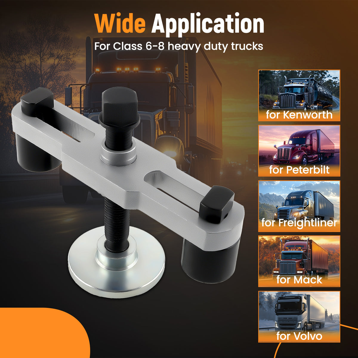 1xHub Bearing Puller Extractor Fit For Class 6-8 Trucks Semi-trailers New
