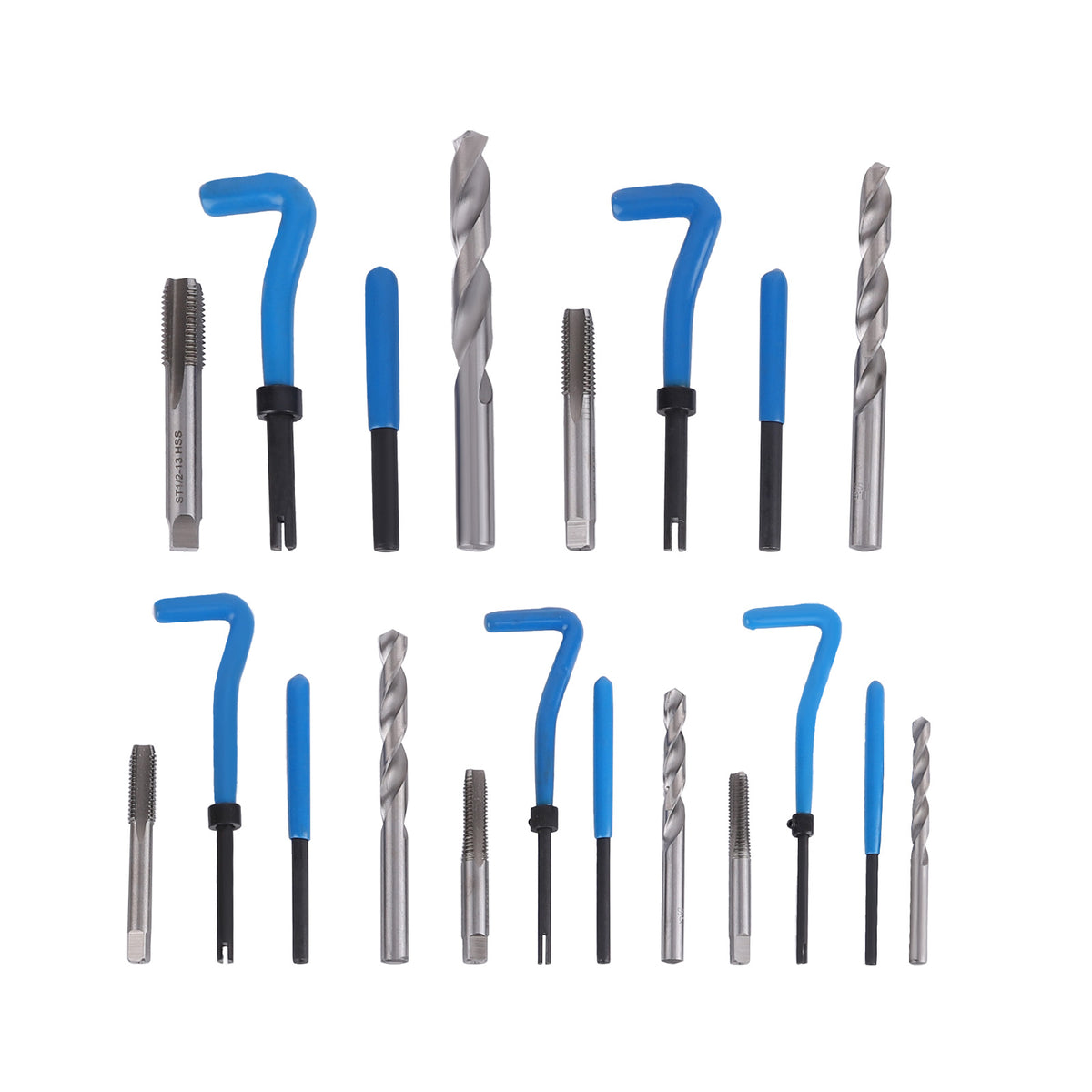 320PCS Thread Repair Kit SAE and Metric Rethreading Tool Kit M5M6M8 M10 M12