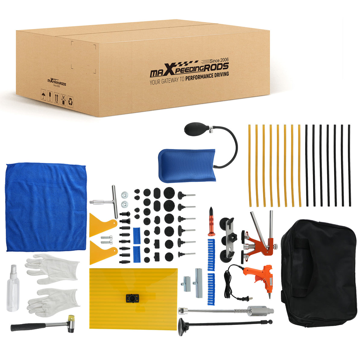 Auto Body Dent Lifter Kit For Car Vehicle PDR Repair Tool Golden Puller 20W