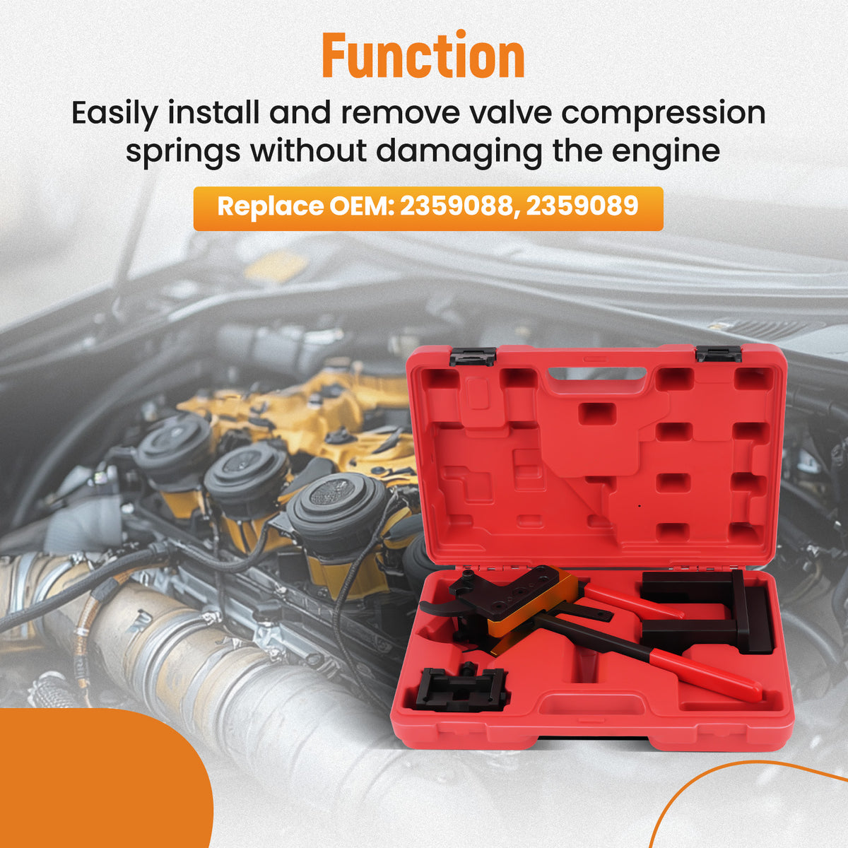Valve Pressure Spring Installer Remover Timing Tool compatible For BMW B38 B48 B58 engines