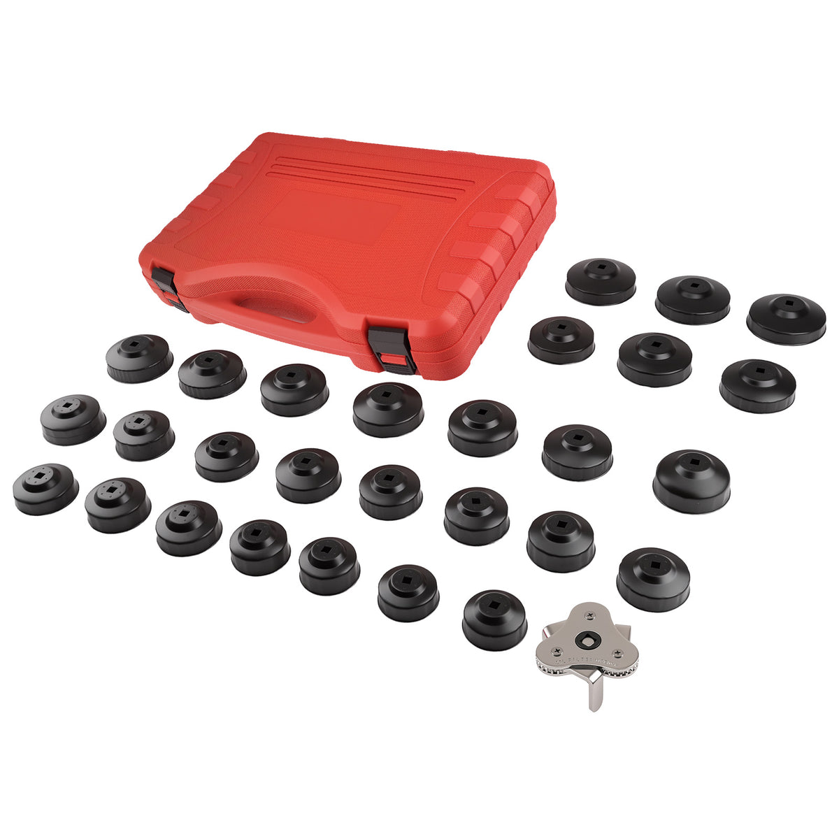 30 Piece Oil Filter Socket For Auto Vehicle Removal Tool Kit With compatible For Case