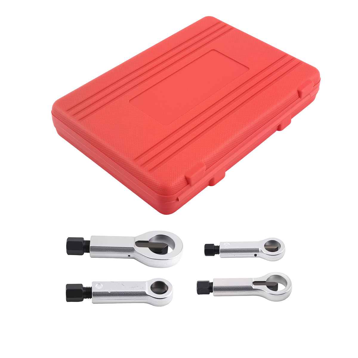 40CR Steel Nut Splitter Set 9-27mm Rusted Nut Removal Tool Kit with Storage compatible For Case