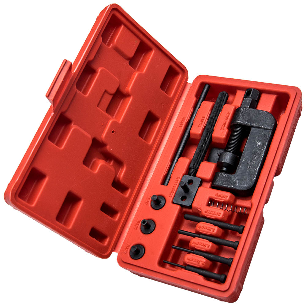 13x  Motorbike Bike Chain Breaker Splitter Link Riveter Riveting Cutter Tool Kit