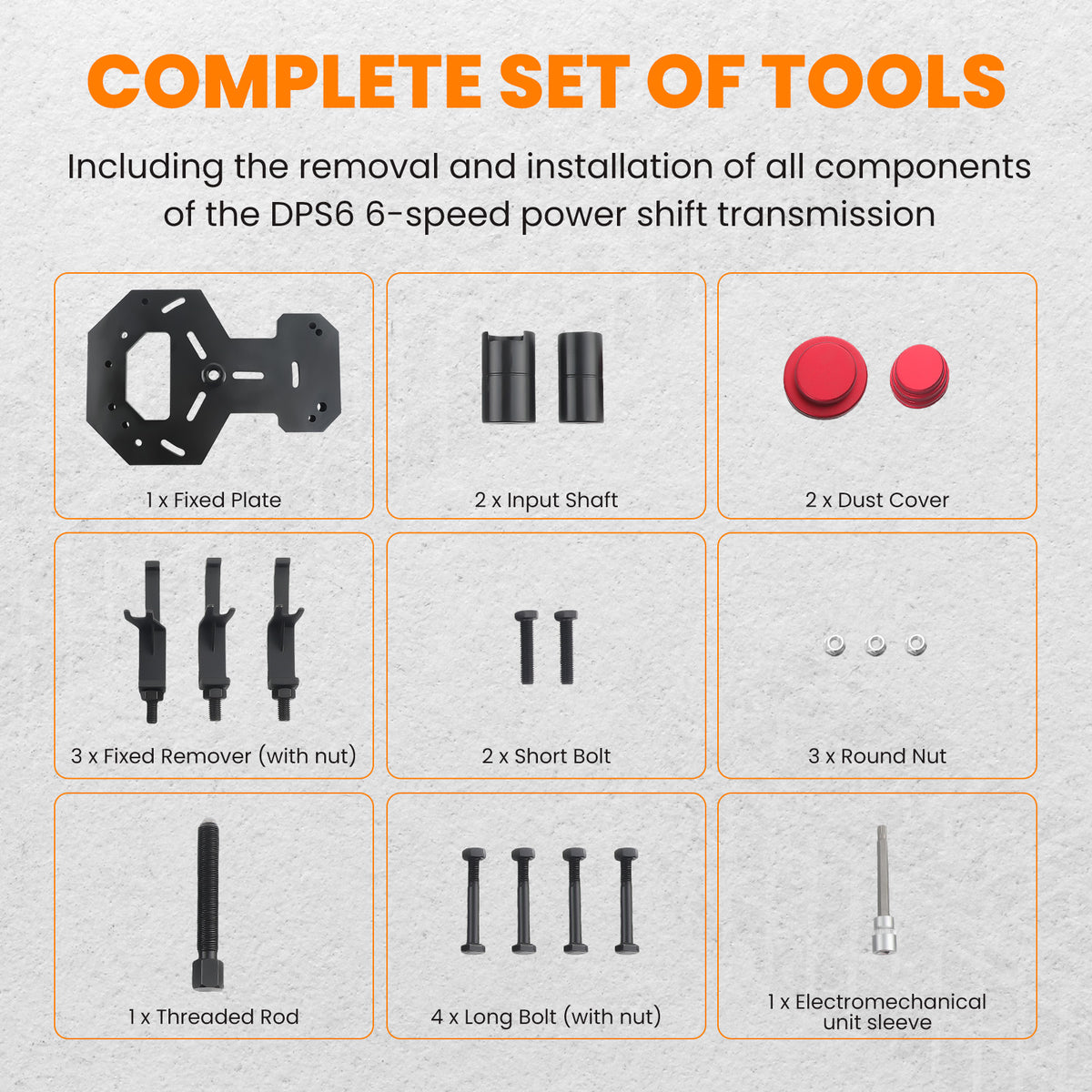 Double Clutch Dry DPS6 Transmission Installer Remover compatible For Ford Volvo Focus New