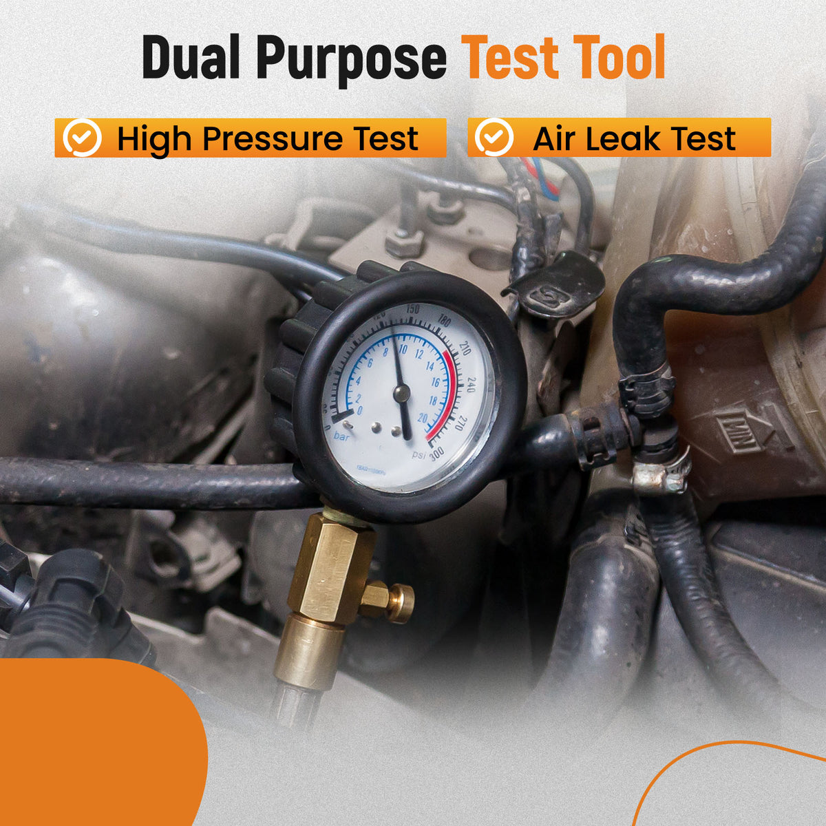 6000PSI Air Leak Test Kit compatible For Ford Powerstroke International VT365 1994-2007