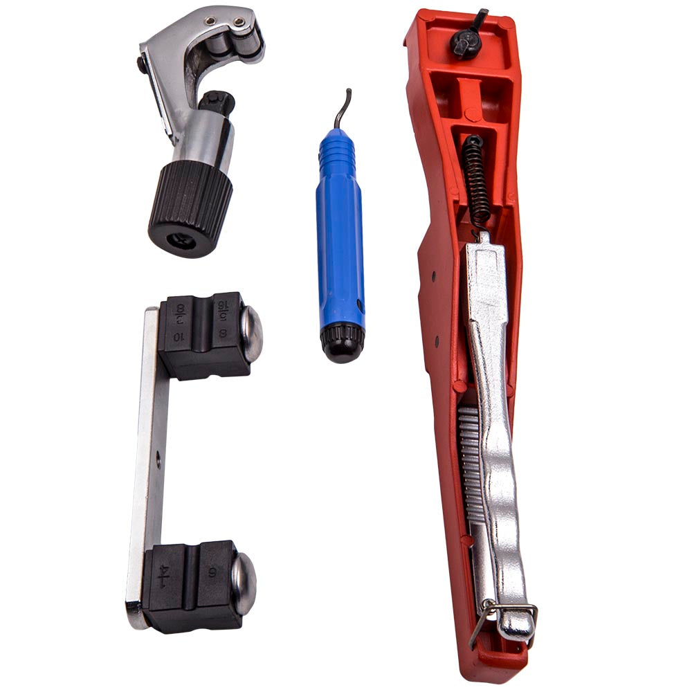 HVAC Ratcheting Pipe Tube Bender Tool Kit 1/2 1/4-7/8 90Bending 7 Dies