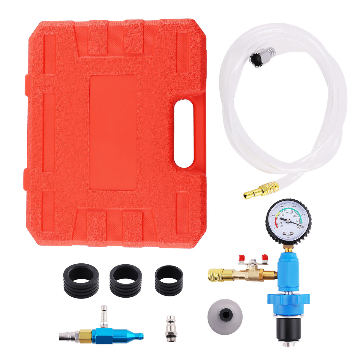 Auto Cooling System Radiator Vacuum Refill Purge Purging Gauge Tool Set Car