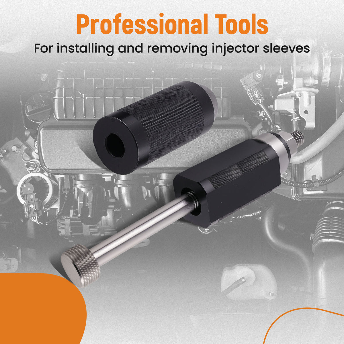 6PC Injector Sleeve Tool Kit ForCAT compatible For Caterpillar C10 C12 C15 C18 3406E 9U-6891