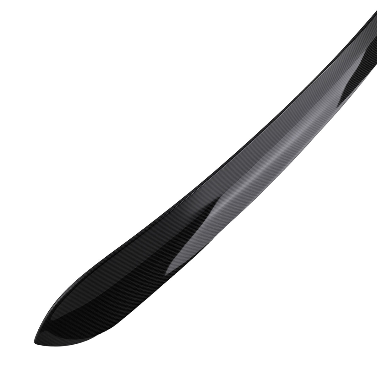 ABS Rear Carbon Style Wing compatible For Dodge Charger 2011-2022 Black Upper Direct Mount