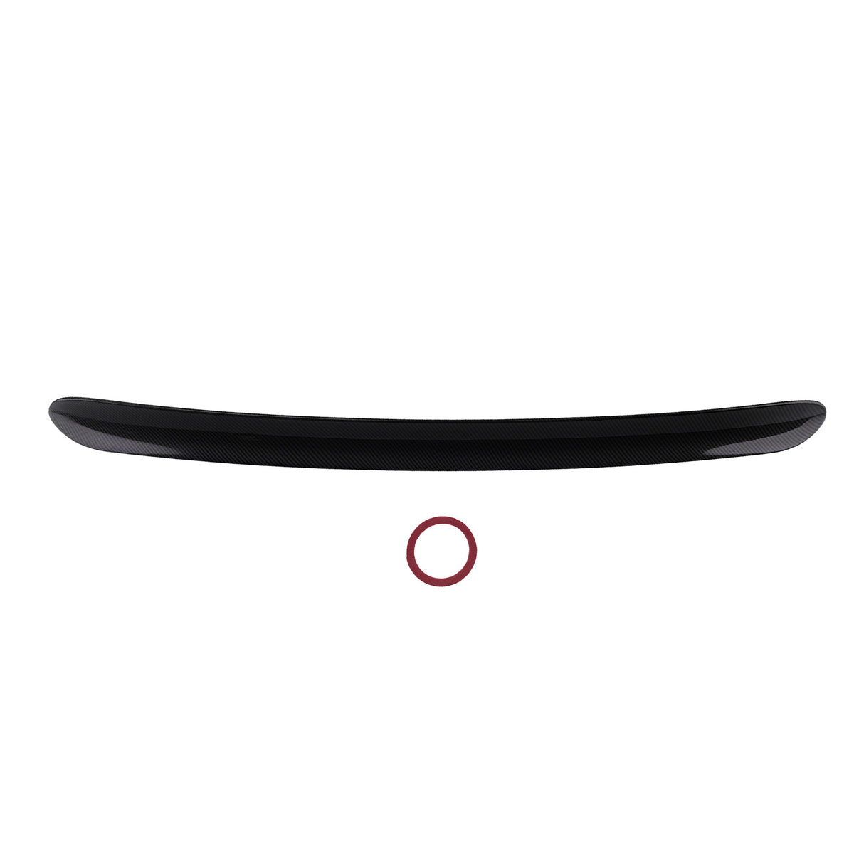 ABS Rear Carbon Style Wing compatible For Dodge Charger 2011-2022 Black Upper Direct Mount