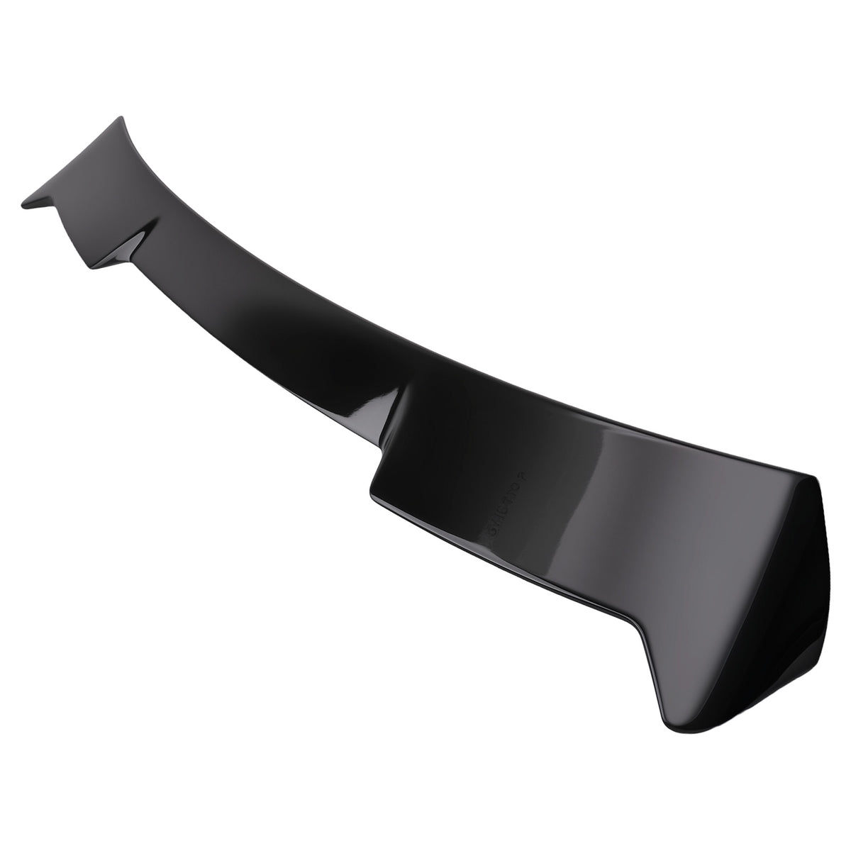 Trunk + Rear Roof Spoiler Wing compatible For Honda Civic 2022-2025 V2 Style Black
