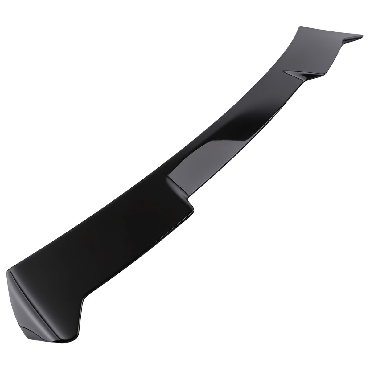 Trunk + Rear Roof Spoiler Wing compatible For Honda Civic 2022-2025 V2 Style Black